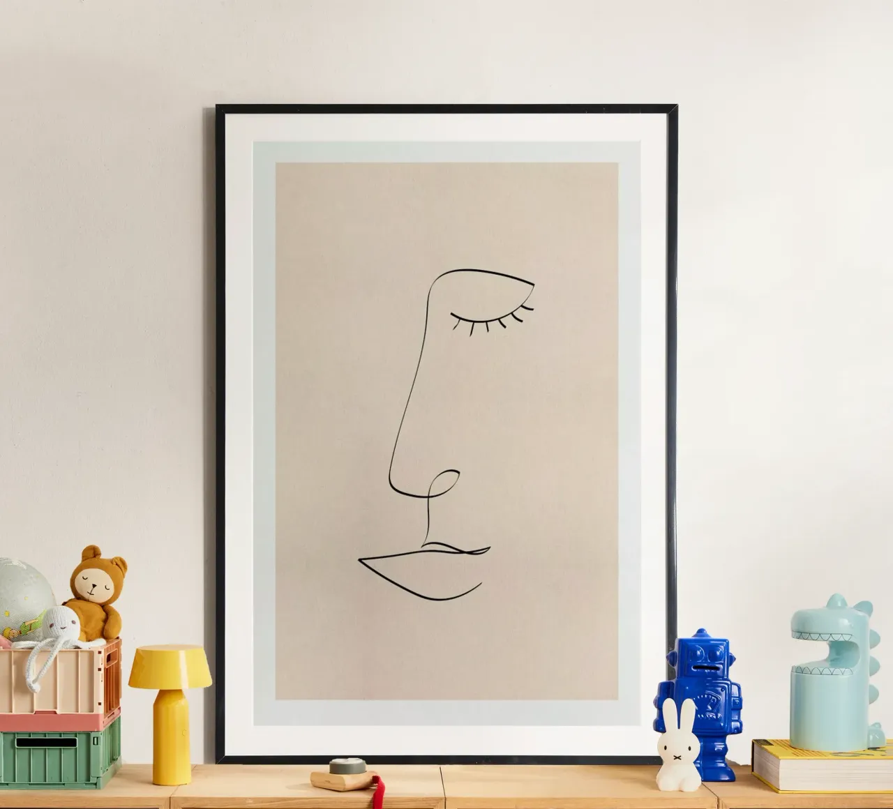 Line Portrait carta hahnemühle da Pure