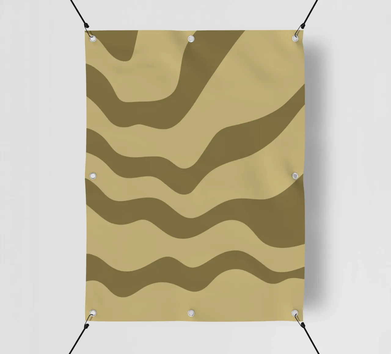 Linee d'onda minimaliste telo in pvc da MODERN NUANCE