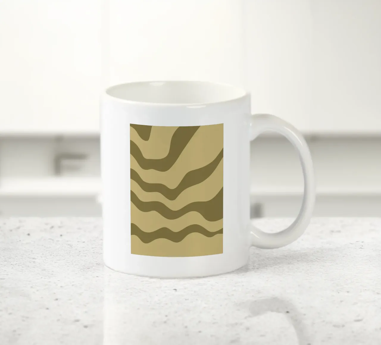 Linee d'onda minimaliste tazza in ceramica da MODERN NUANCE