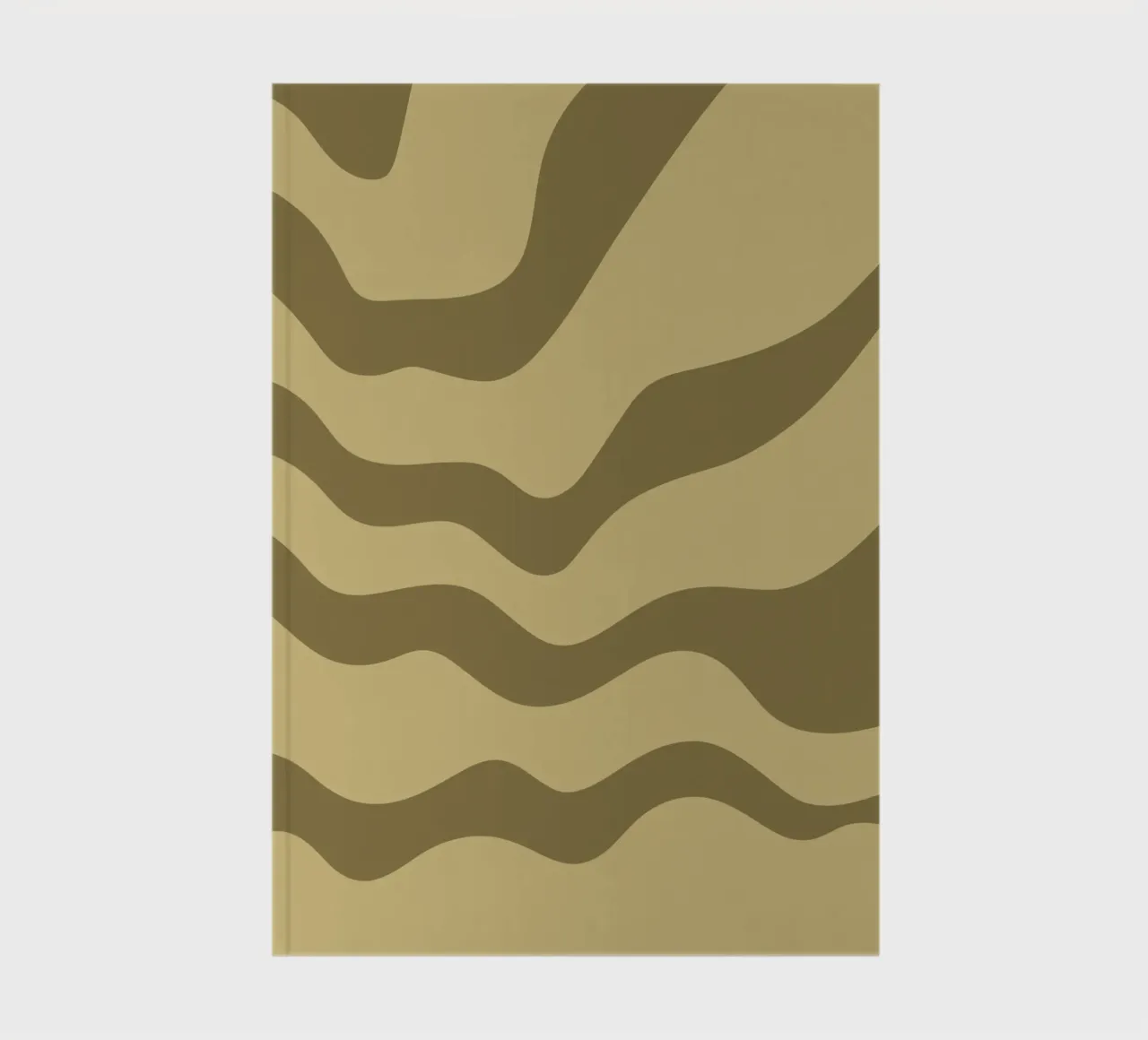 Minimalist Wave Lines notebook by MODERN NUANCE