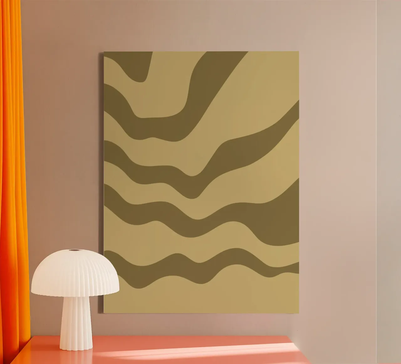 Minimalist Wave Lines canvas by MODERN NUANCE
