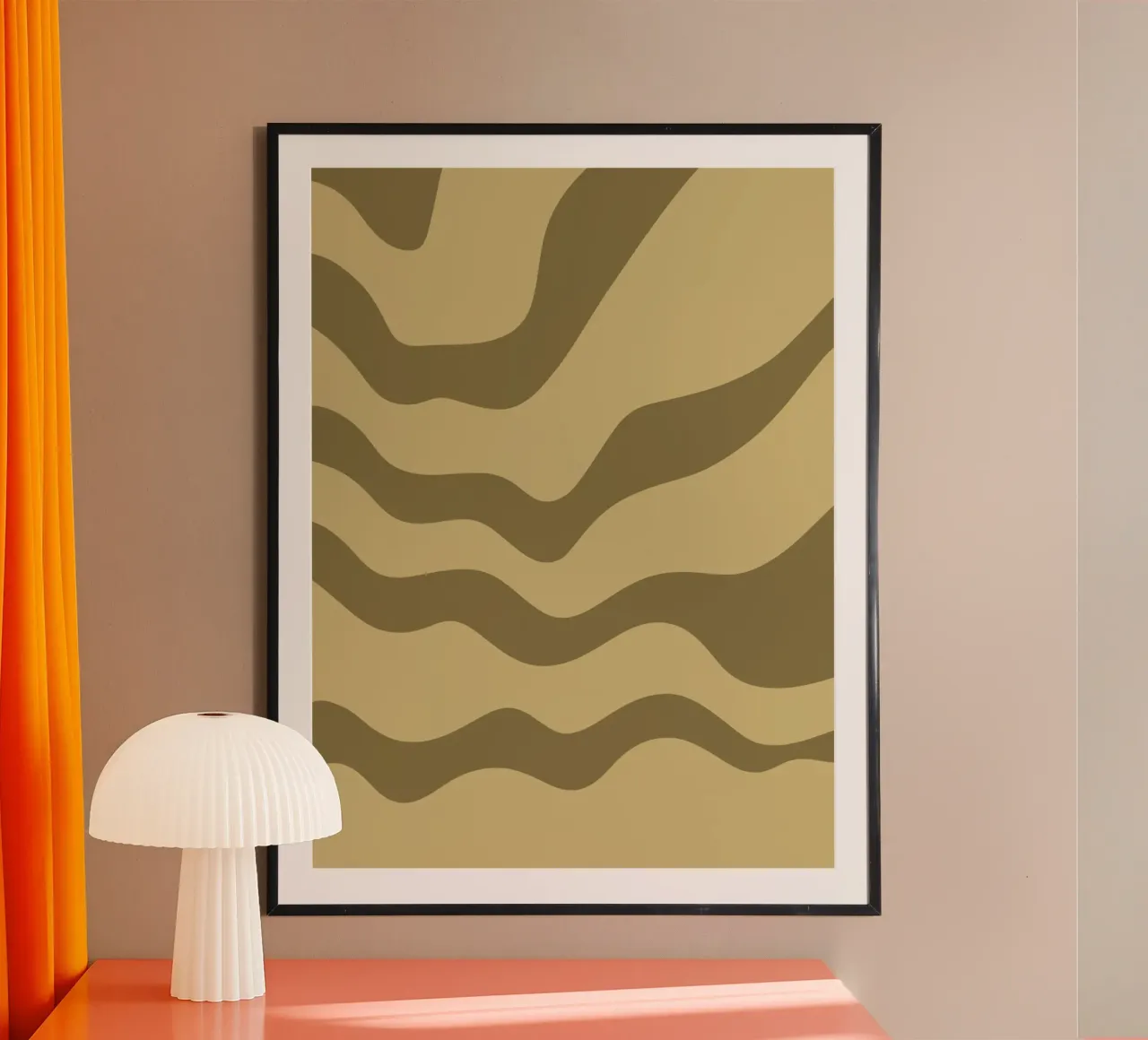 Linee d'onda minimaliste carta hahnemühle da MODERN NUANCE
