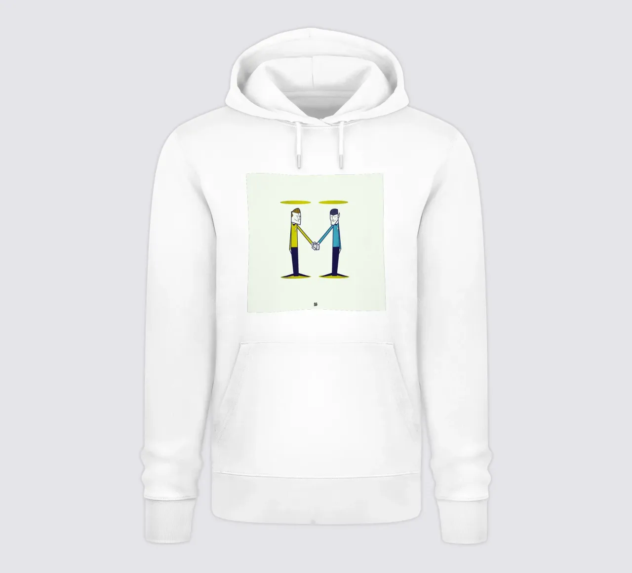 Love, final frontier felpa con cappuccio da Ale Giorgini