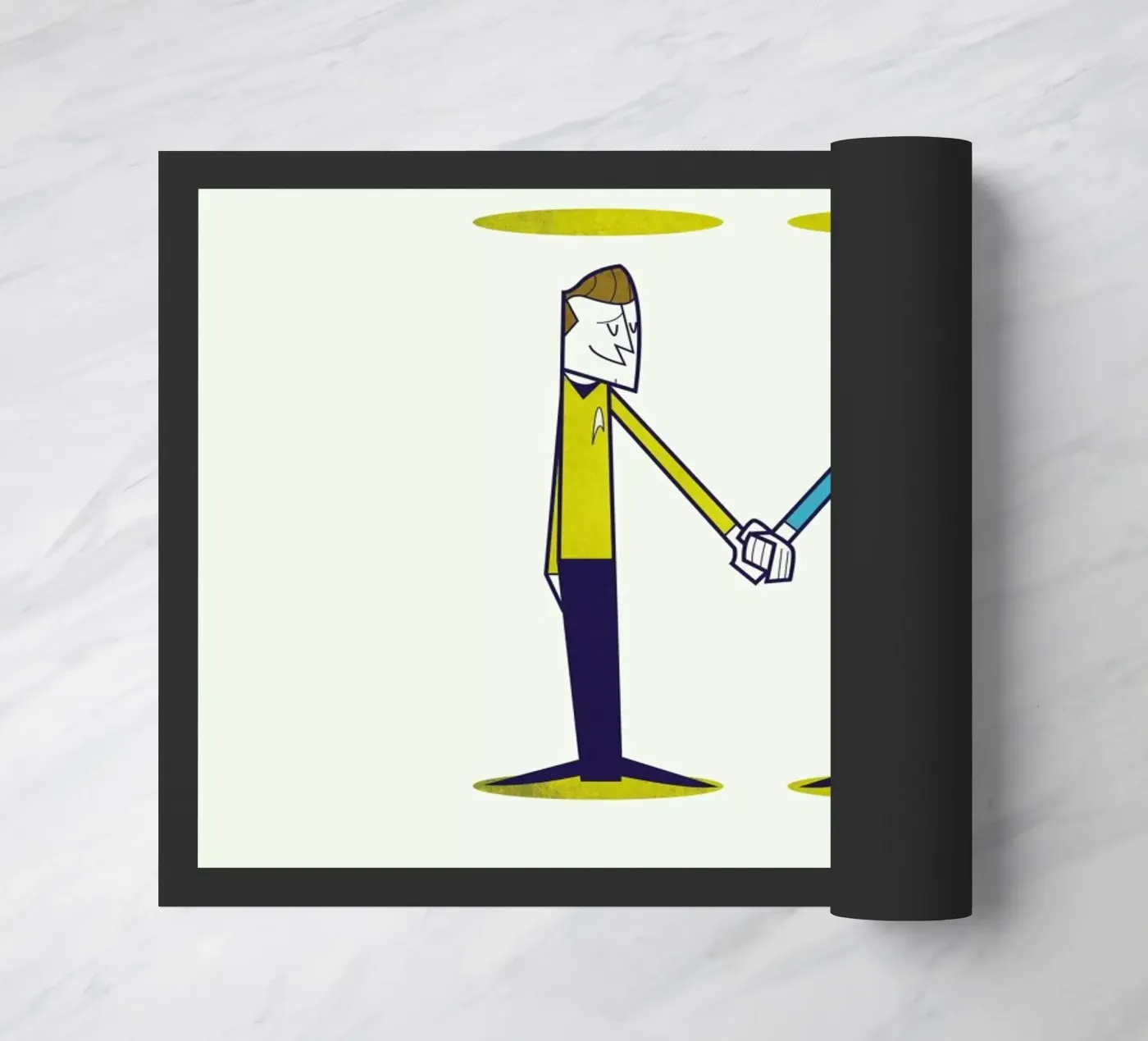 Love, final frontier deurmat van Ale Giorgini