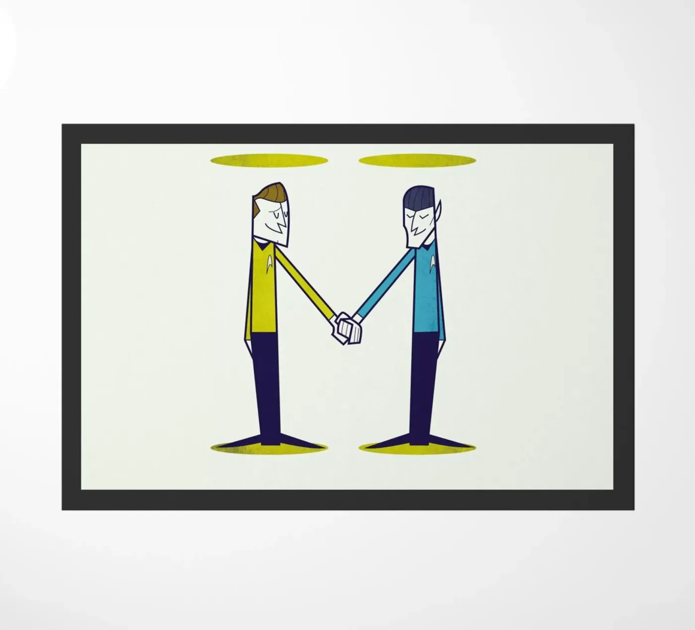 Love, final frontier deurmat van Ale Giorgini