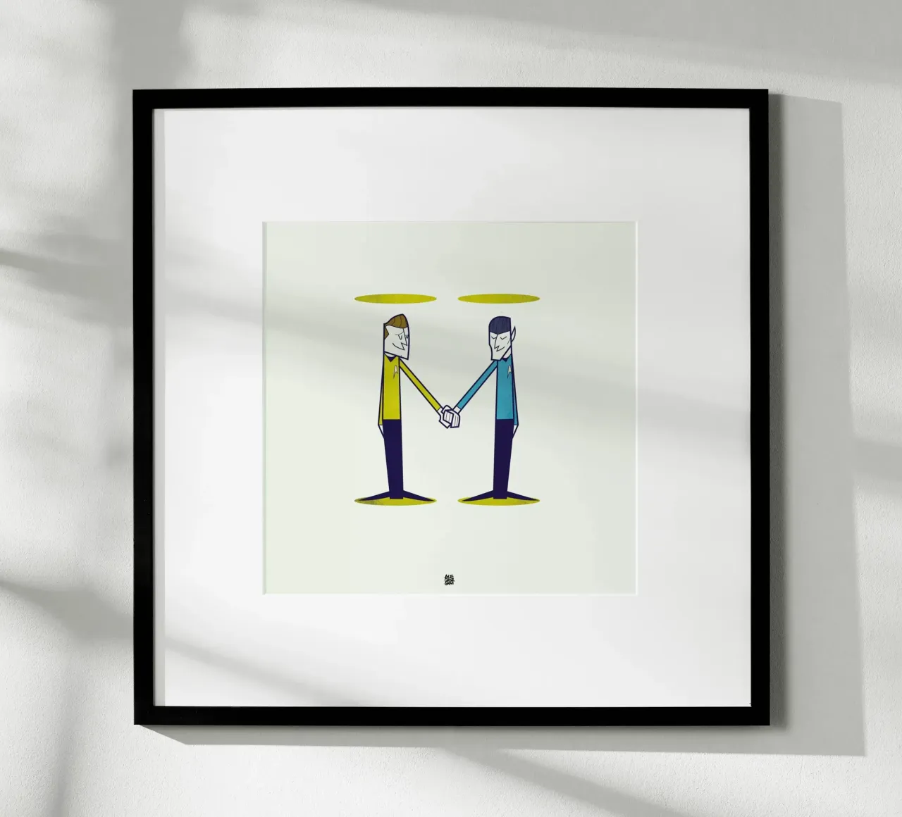 Love, final frontier poster con telaio in plastica da Ale Giorgini