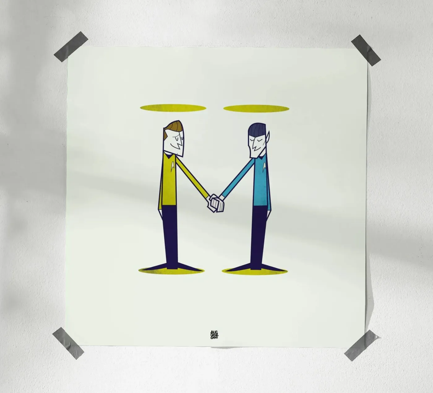 Love, final frontier poster by Ale Giorgini