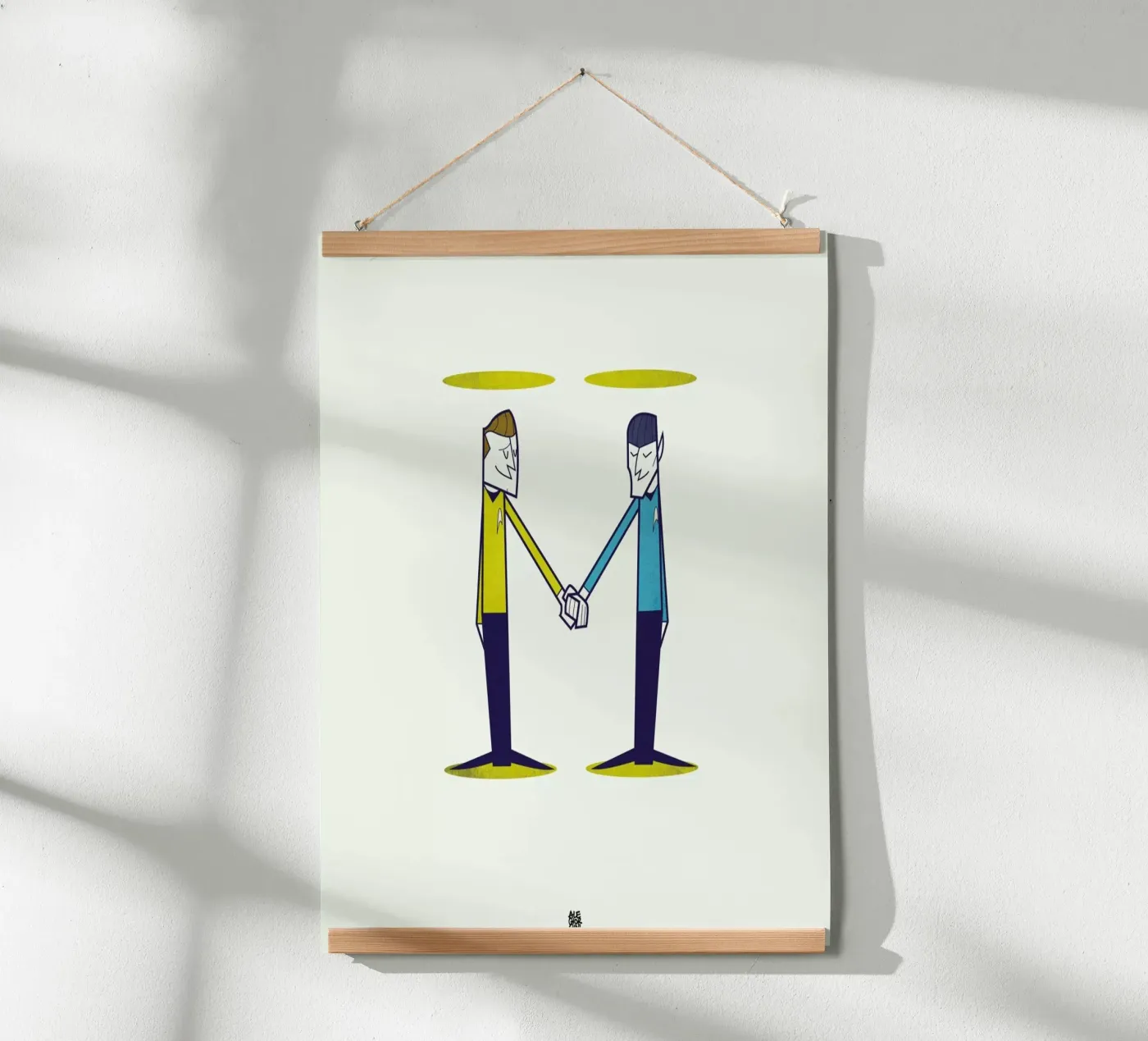 Love, final frontier poster by Ale Giorgini