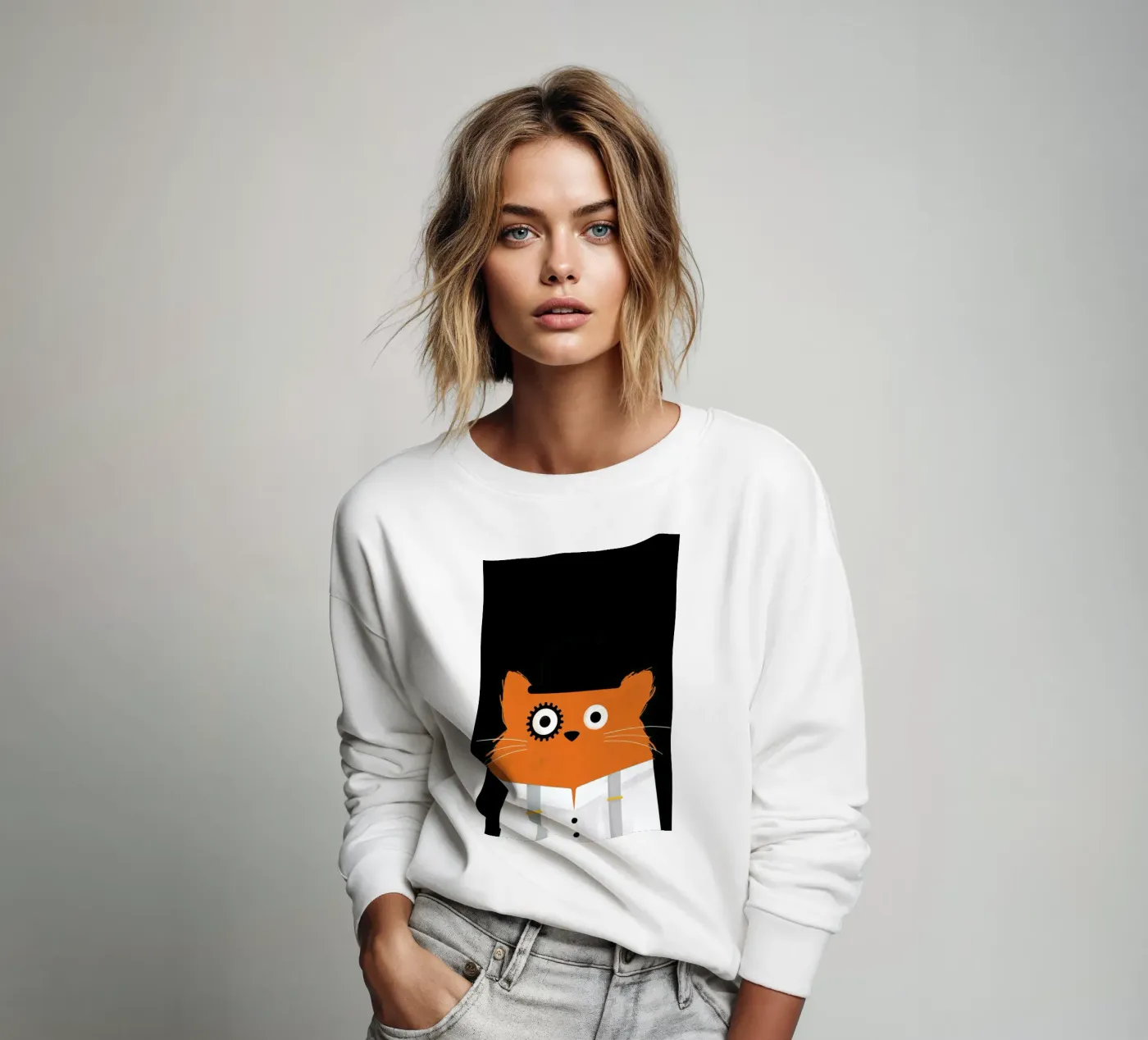 Cat - Clockwork felpa da Doozal