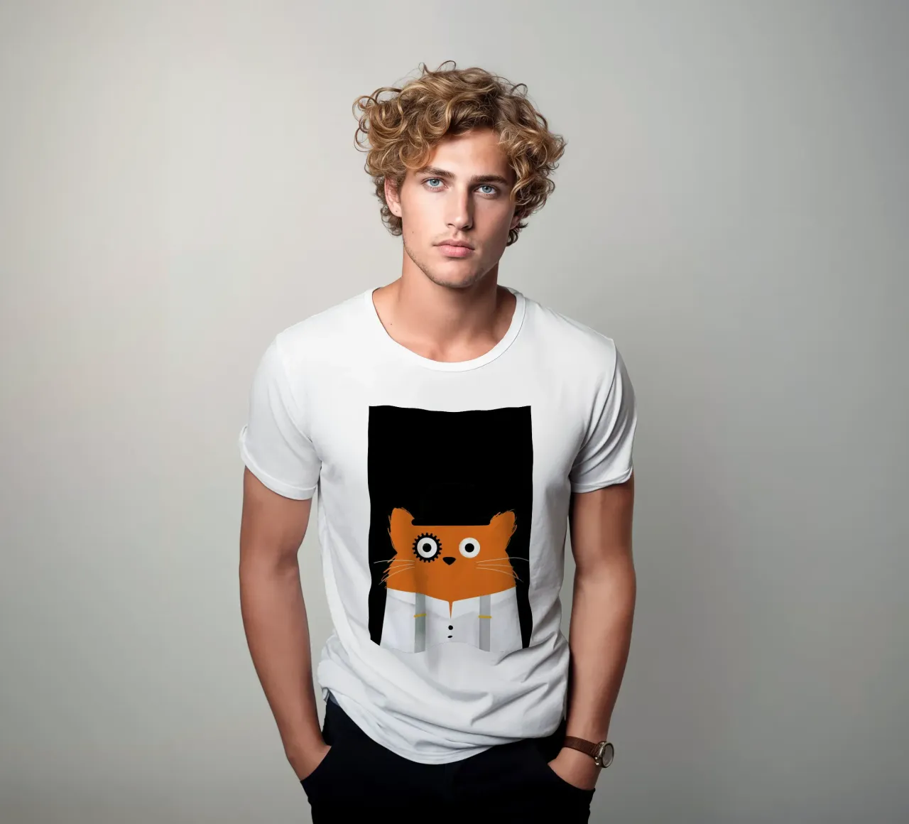 Cat - Clockwork t-shirt da Doozal