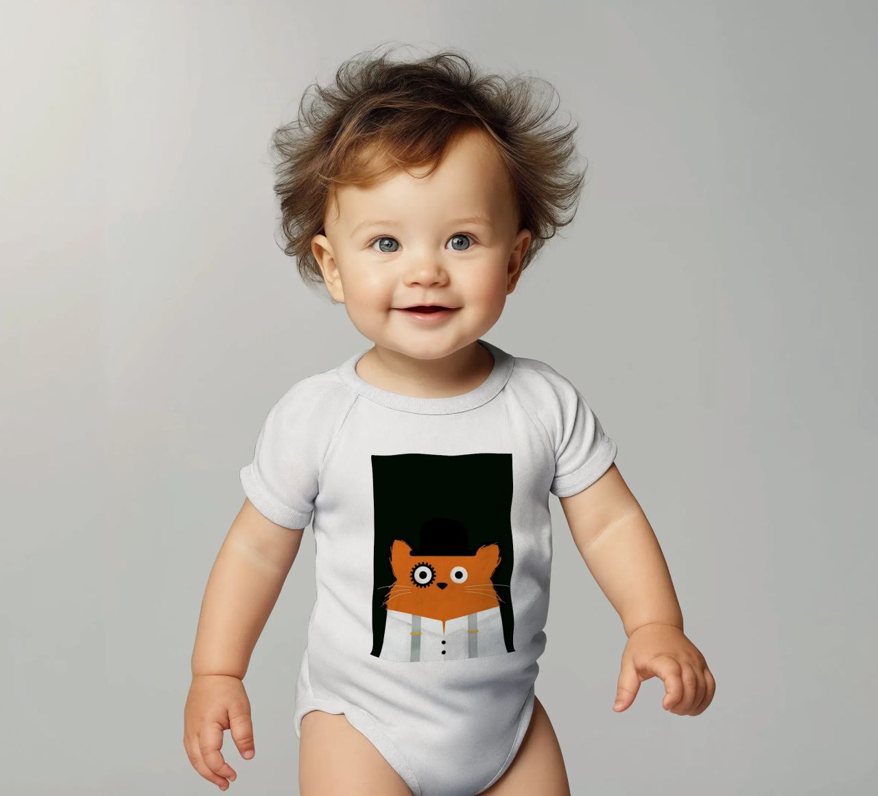 Cat - Clockwork body neonato maniche corte da Doozal
