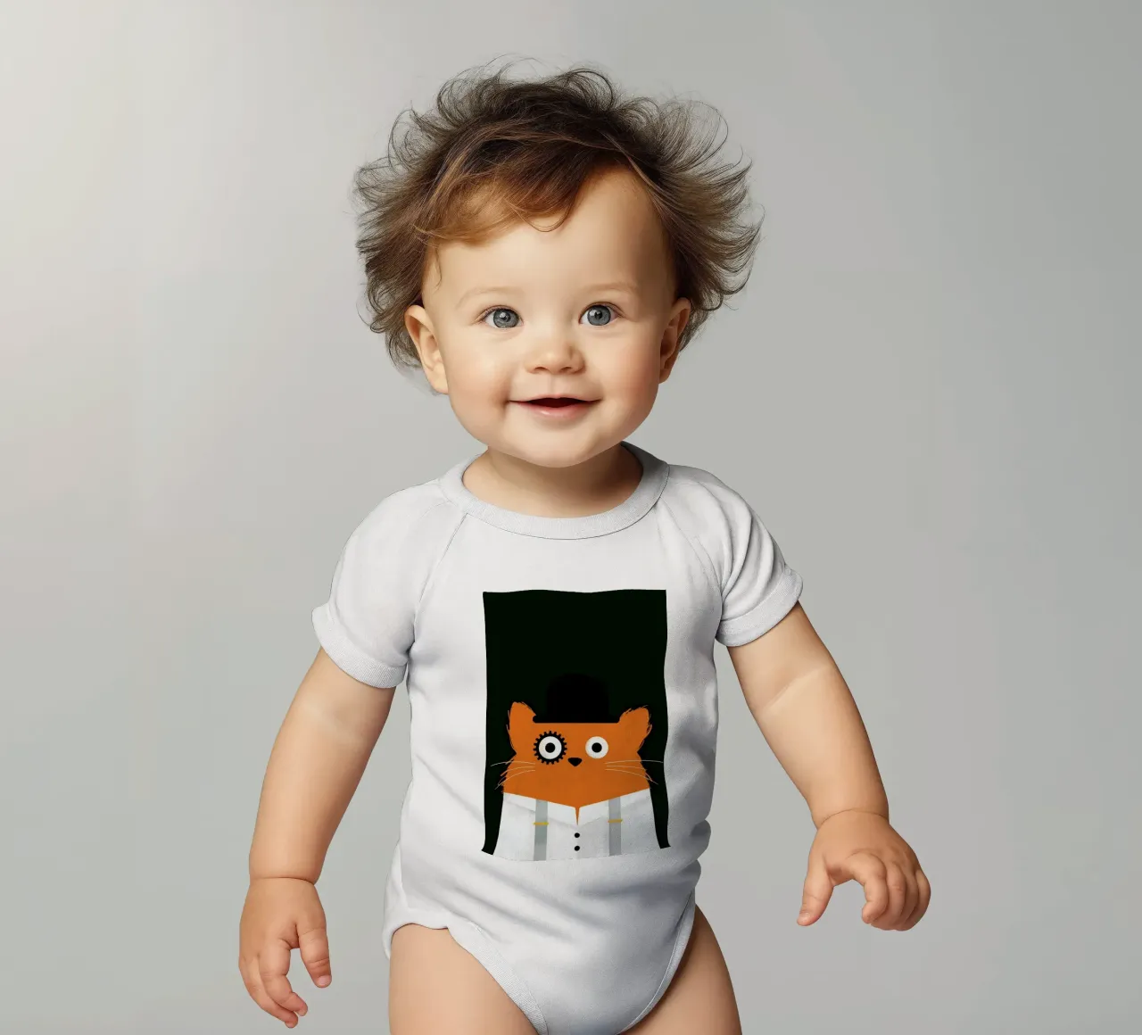 Cat - Clockwork body neonato maniche corte da Doozal
