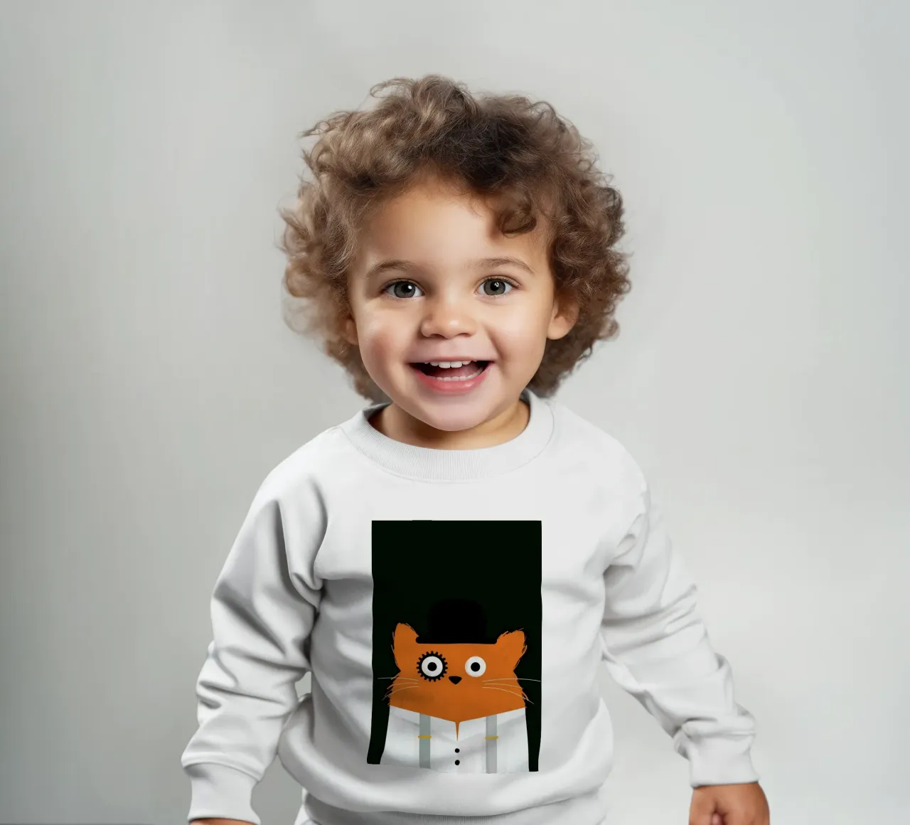 Cat - Clockwork Baby Sweatshirt von Doozal
