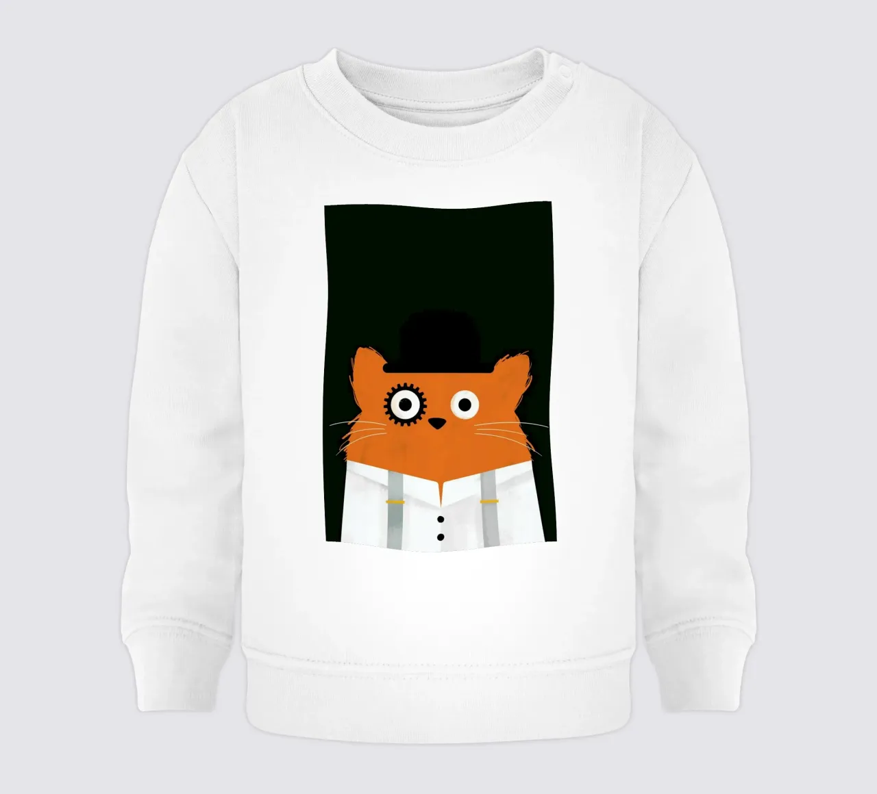 Cat - Clockwork Baby Sweatshirt von Doozal