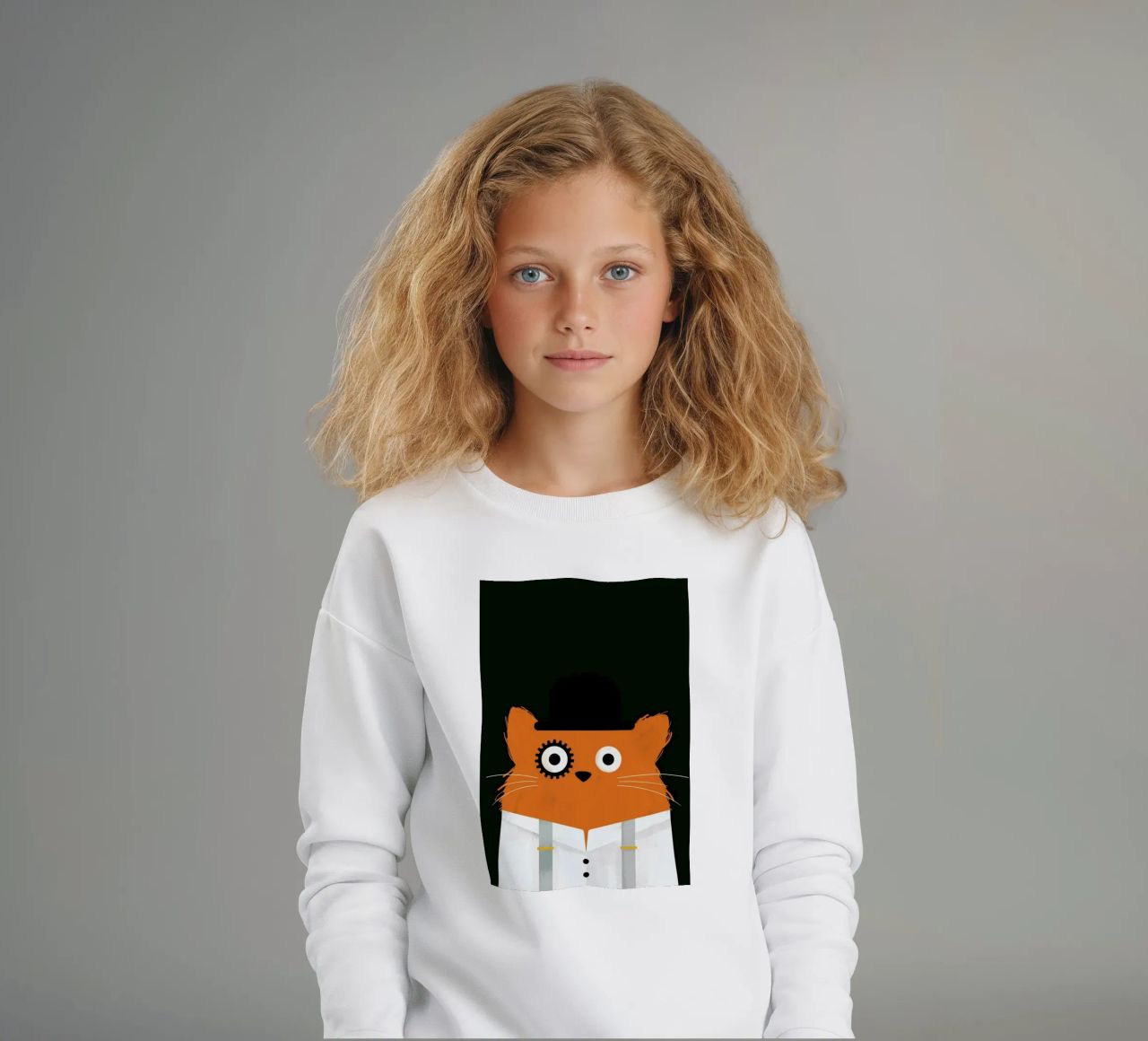 Cat - Clockwork felpa bambino da Doozal