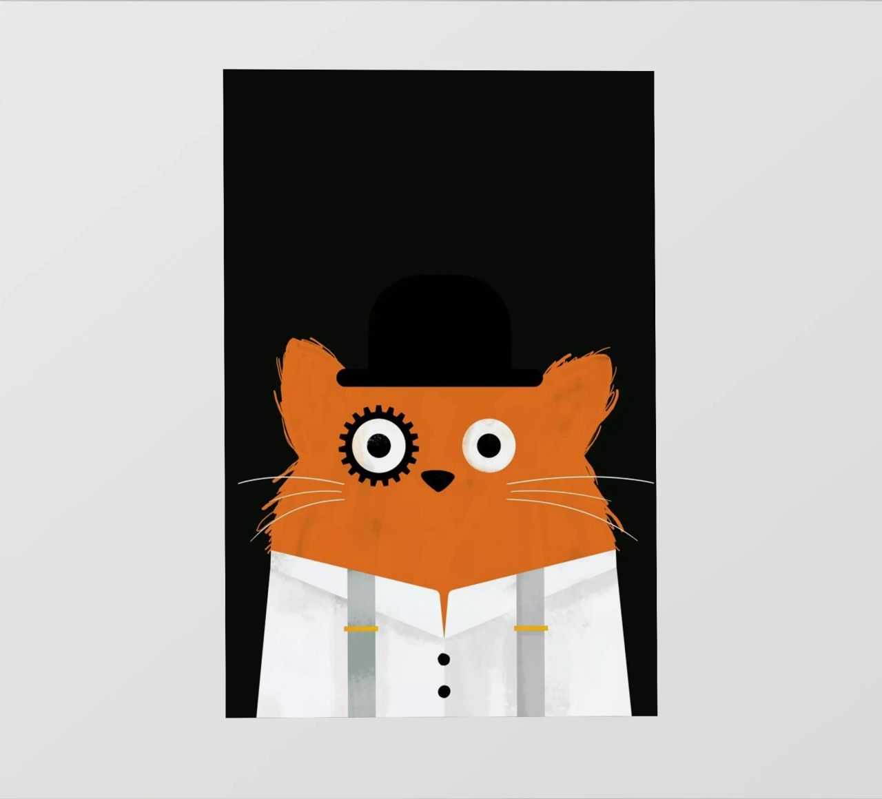 Cat - Clockwork pellicola backlit da Doozal