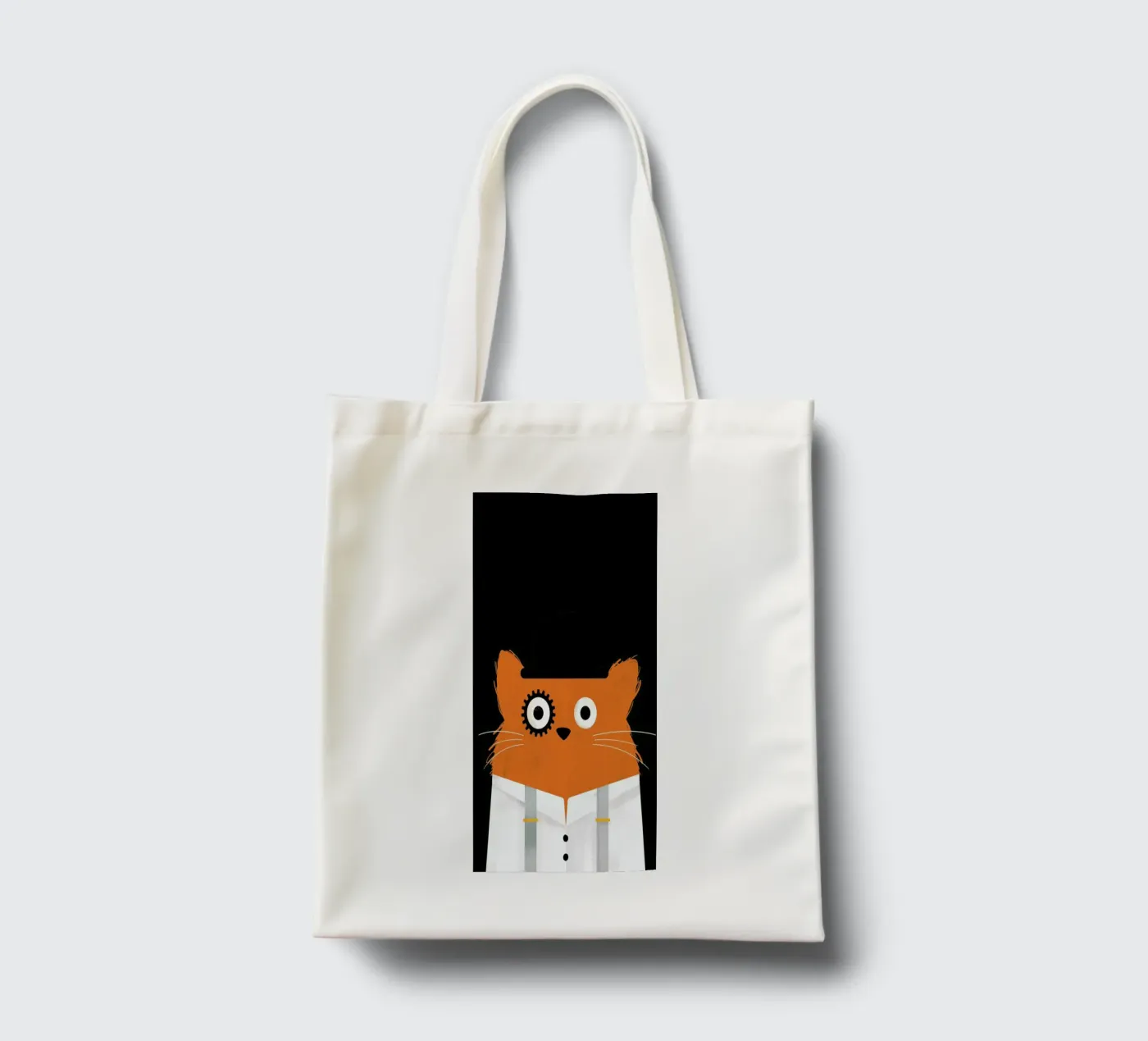 Cat - Clockwork tote bag by Doozal