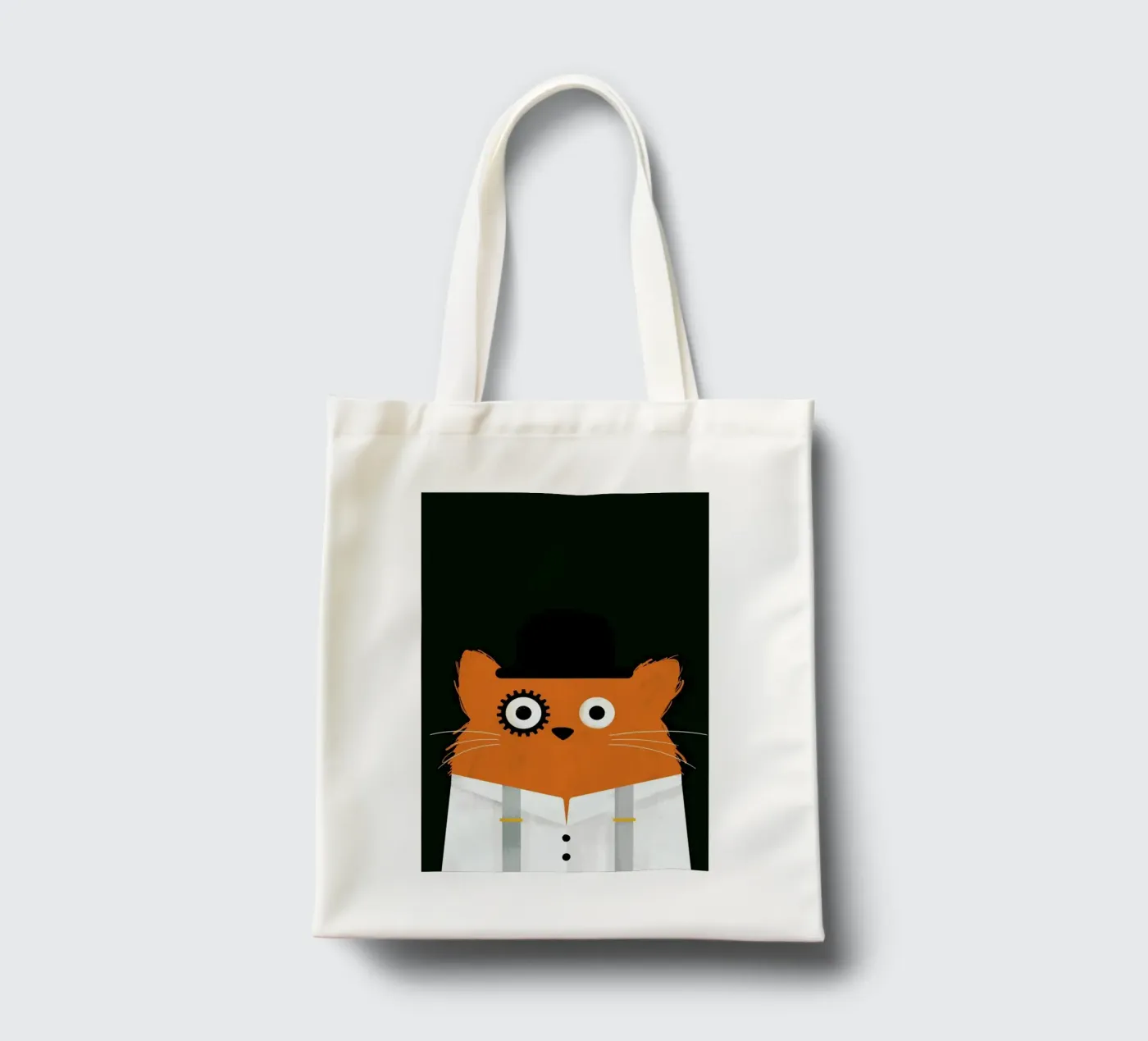 Cat - Clockwork tote bag by Doozal