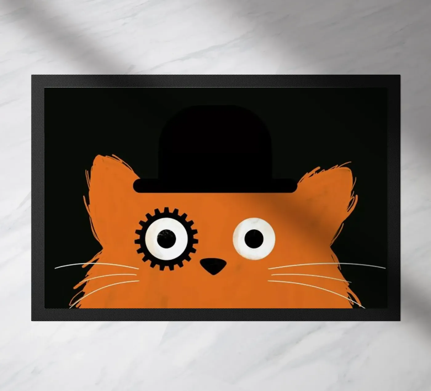 Cat - Clockwork deurmat van Doozal
