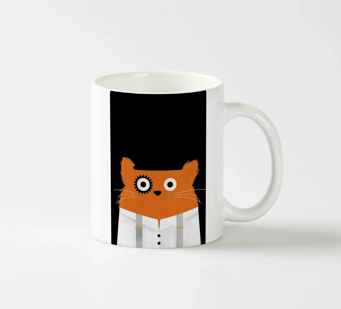 Cat - Clockwork keramische mok van Doozal