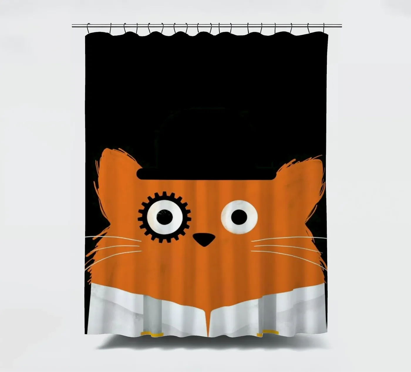Cat - Clockwork Duschvorhang von Doozal