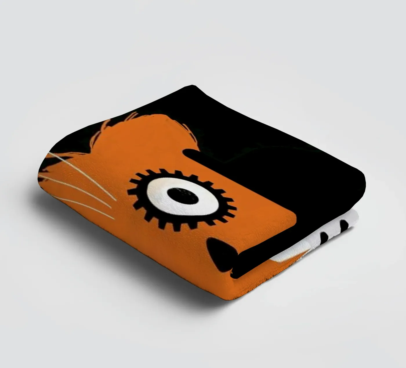 Cat - Clockwork towel by Doozal