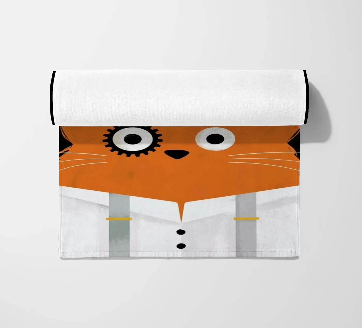 Cat - Clockwork strandhanddoek van Doozal