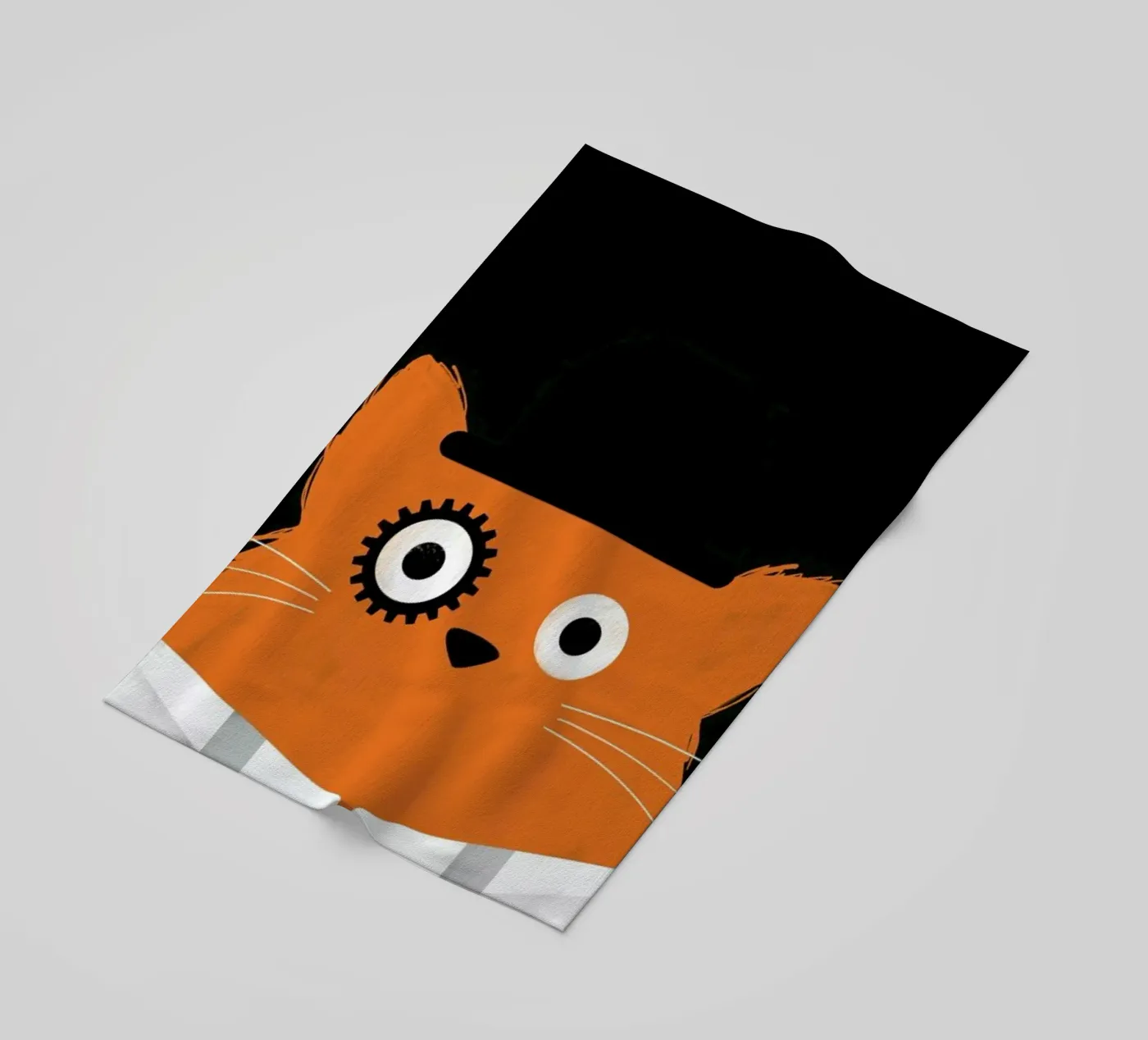 Cat - Clockwork strandhanddoek van Doozal