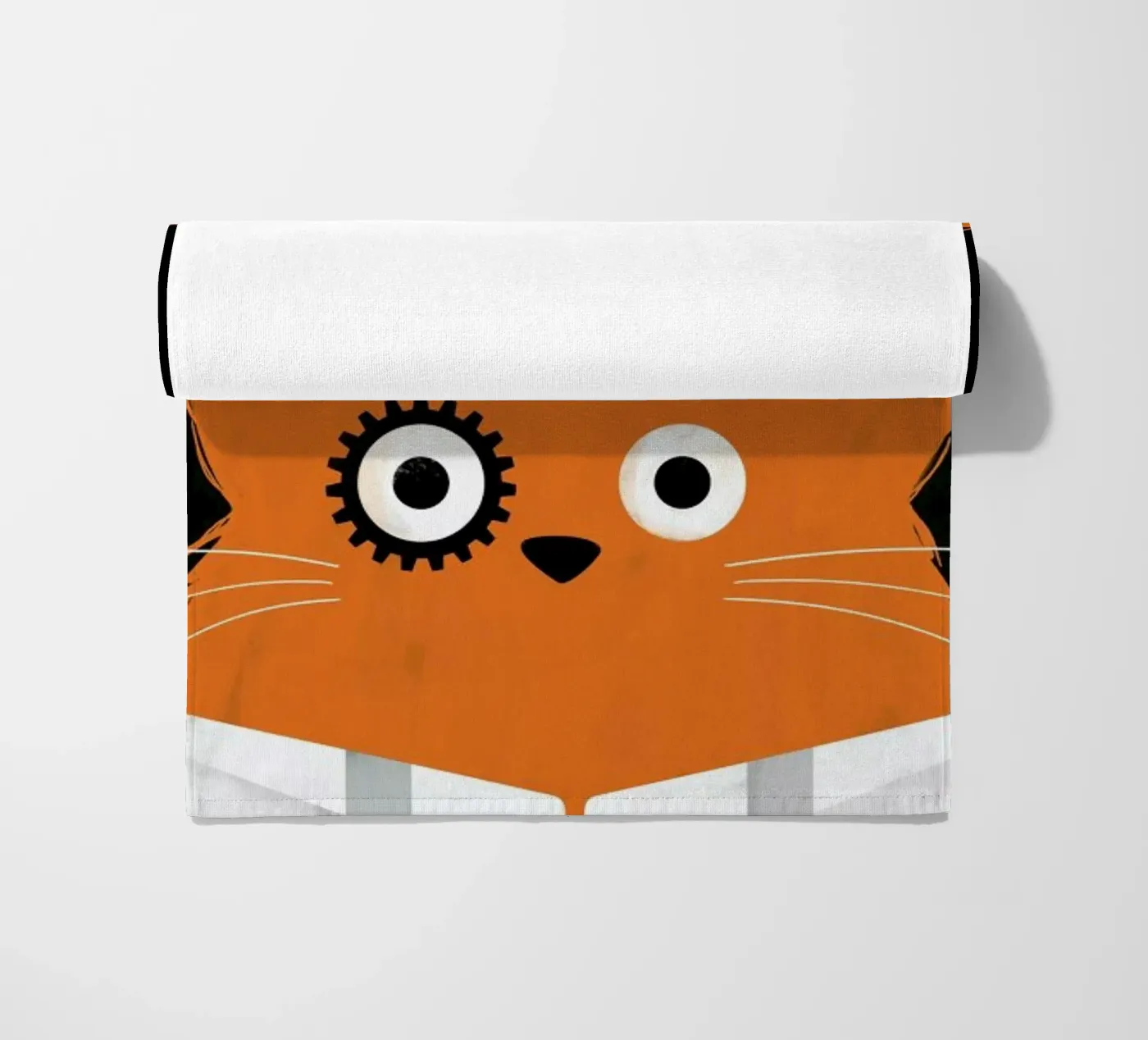 Cat - Clockwork strandhanddoek van Doozal