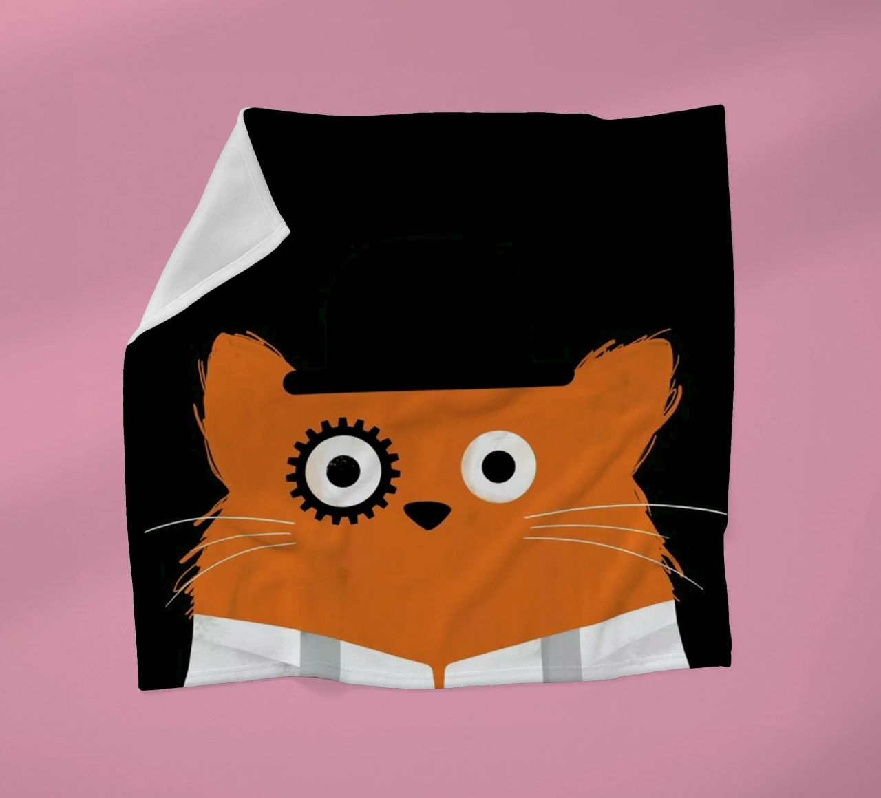 Cat - Clockwork coperta in pile da Doozal