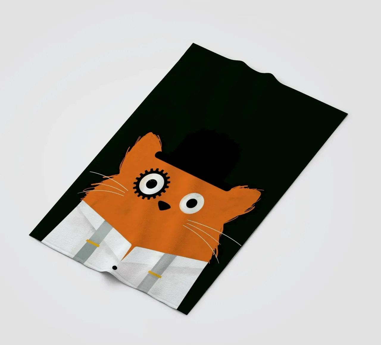 Cat - Clockwork coperta in pile da Doozal