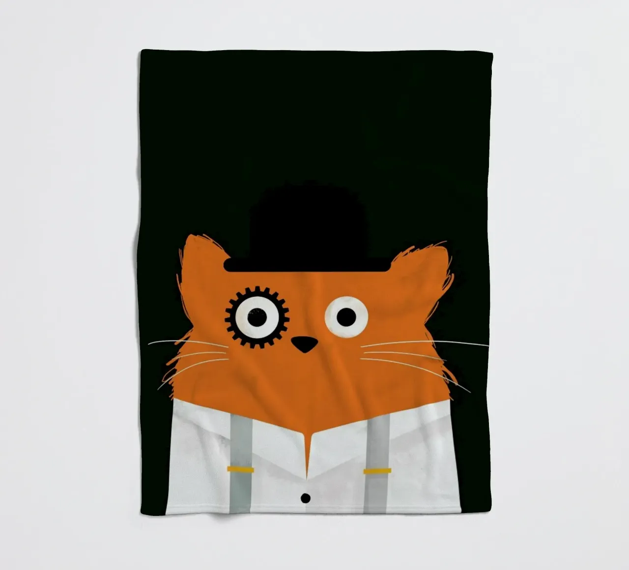 Cat - Clockwork coperta in pile da Doozal