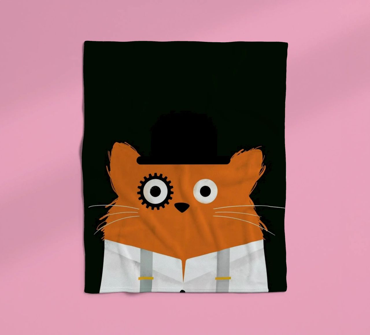 Cat - Clockwork coperta in pile da Doozal