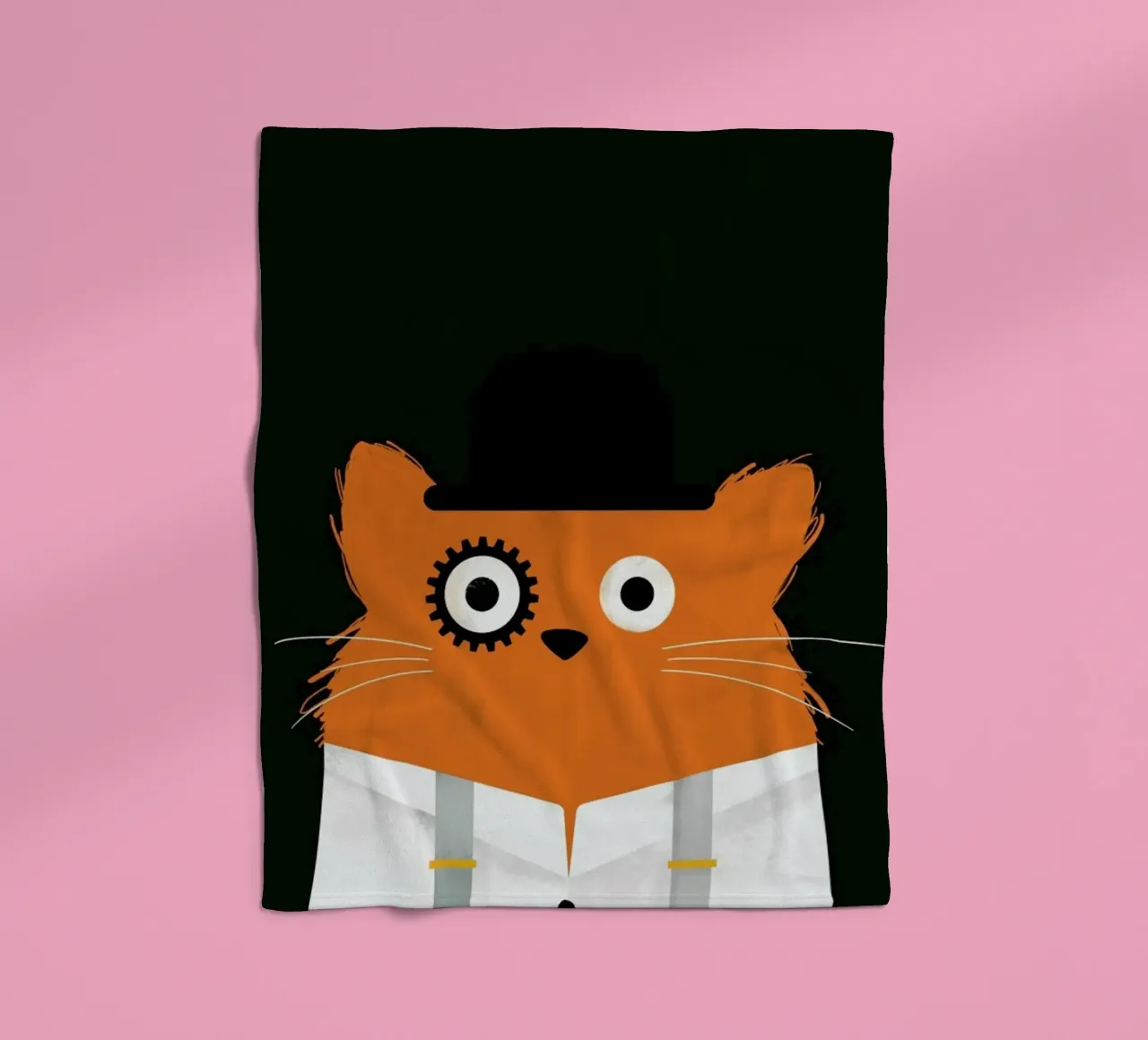 Cat - Clockwork coperta in pile da Doozal
