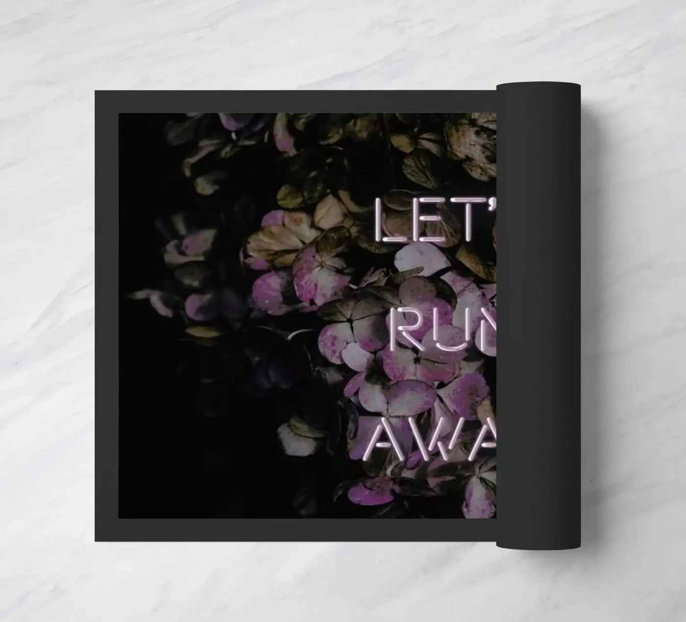 Let's Run Away deurmat van Oh Darling