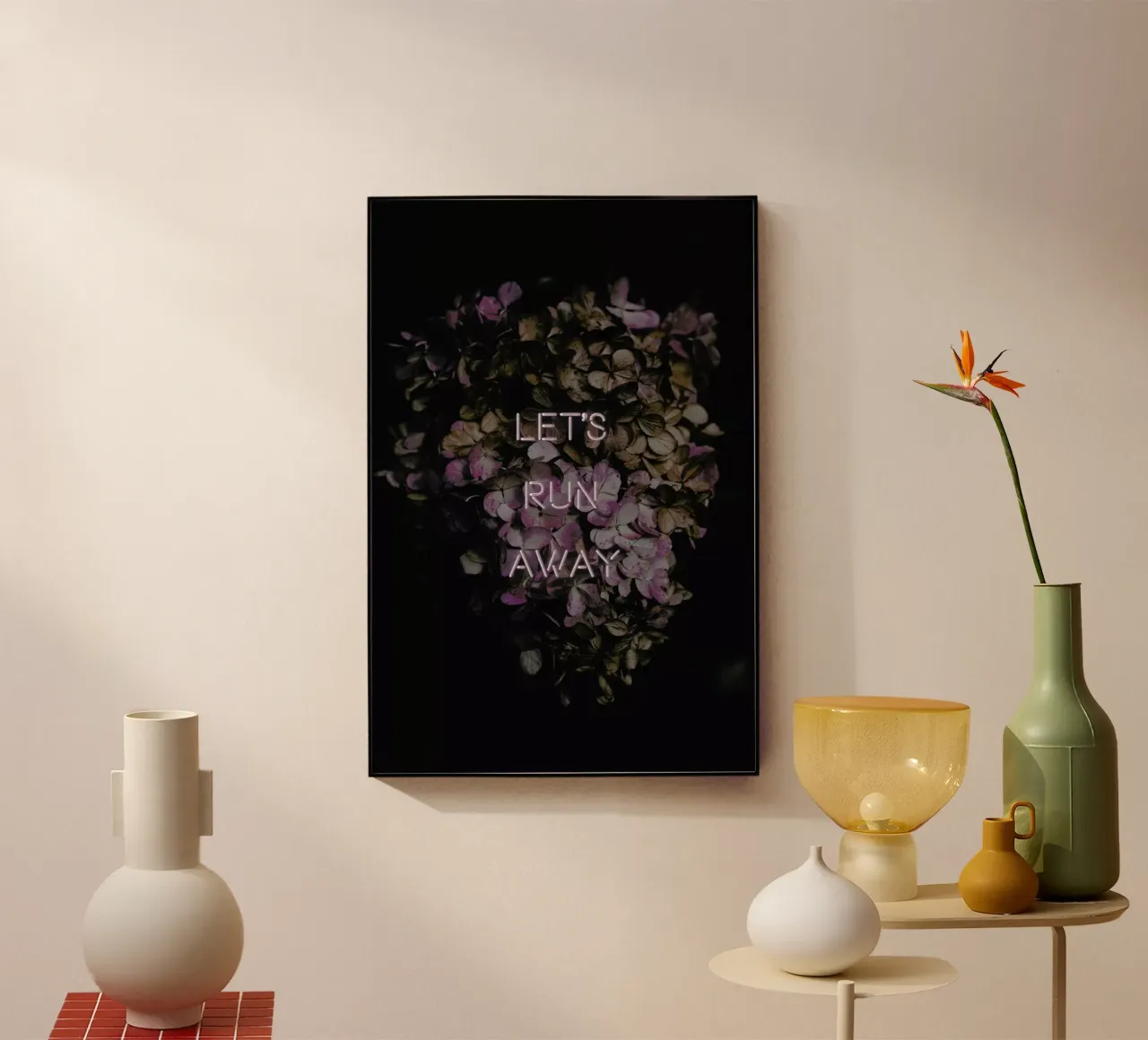 Let's Run Away plexiglass da Oh Darling