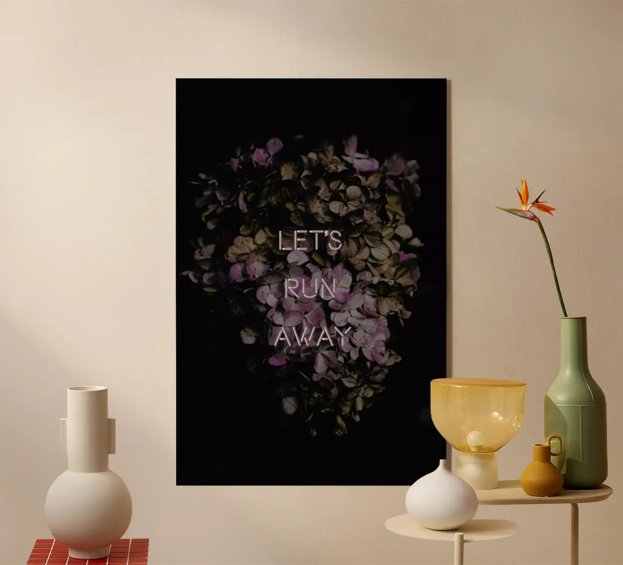Let's Run Away plexiglass da Oh Darling