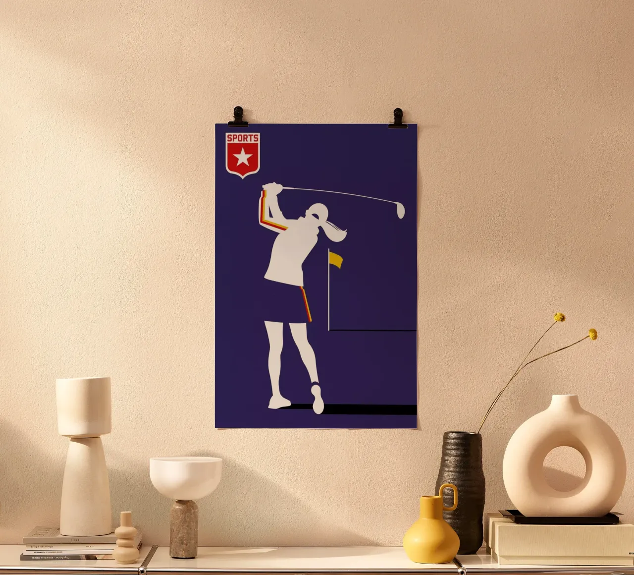 Golfer 2 carta hahnemühle da Bo Lundberg