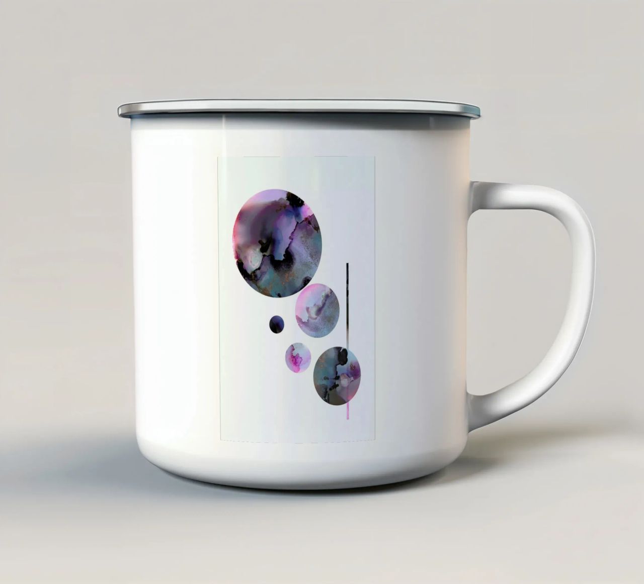 Sunrise tazza in smalto da Larissa van der Laan