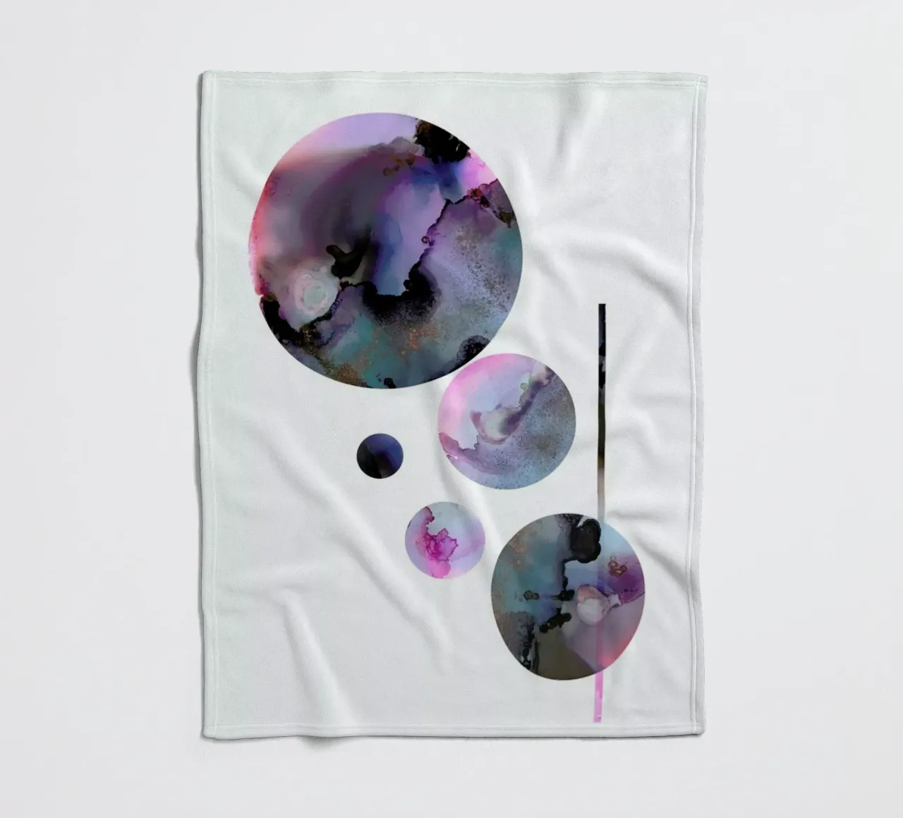 Sunrise fleece blanket by Larissa van der Laan