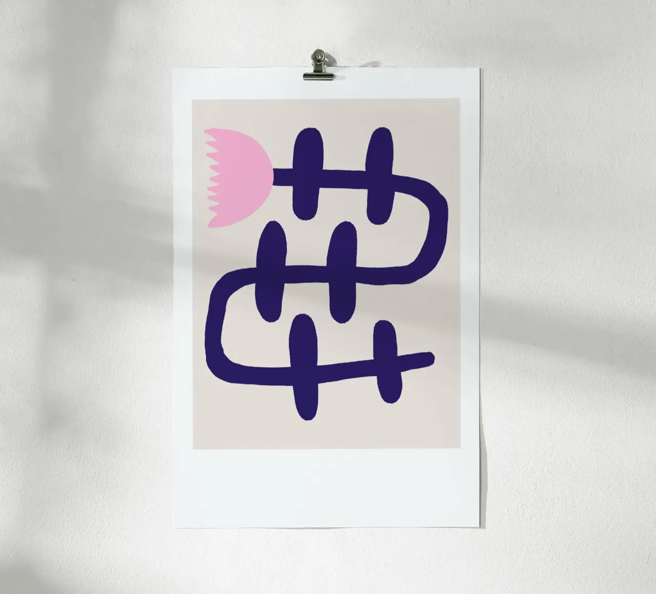 Flowery No. 8 poster con telaio in legno da typealive