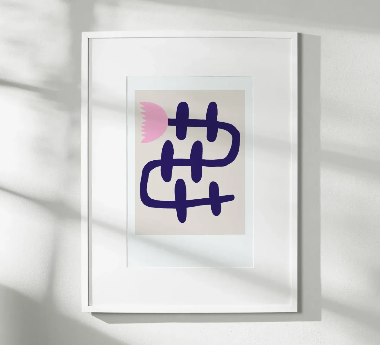 Flowery No. 8 poster con telaio in legno da typealive