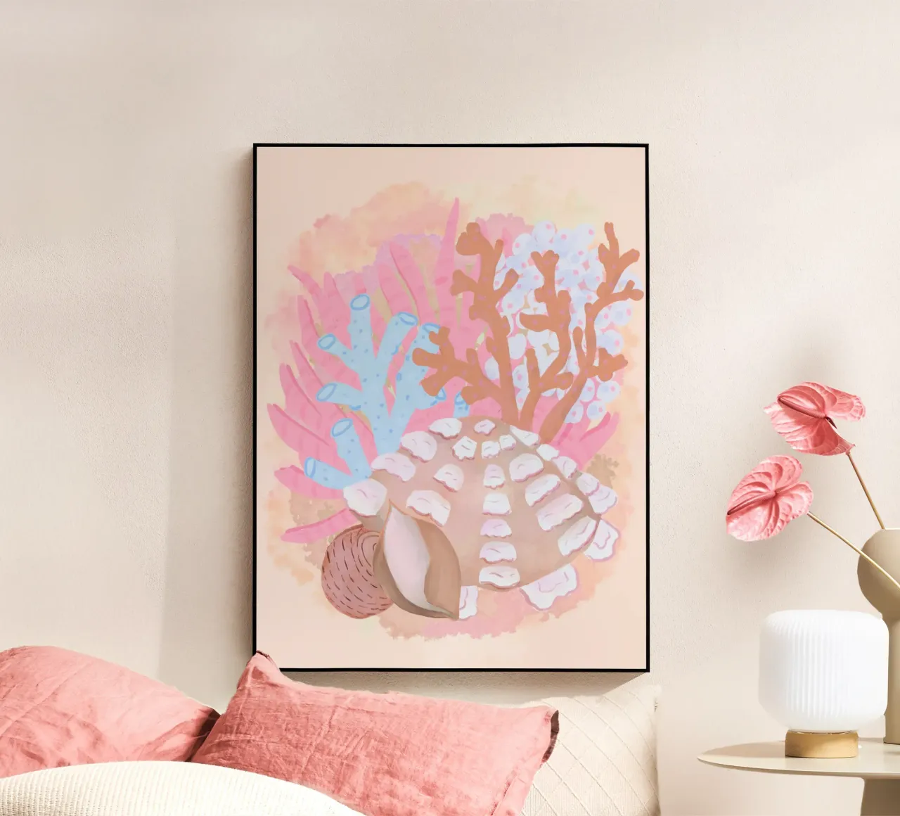 Conchiglie rosa plexiglass da Pictufy Sun & Spirit