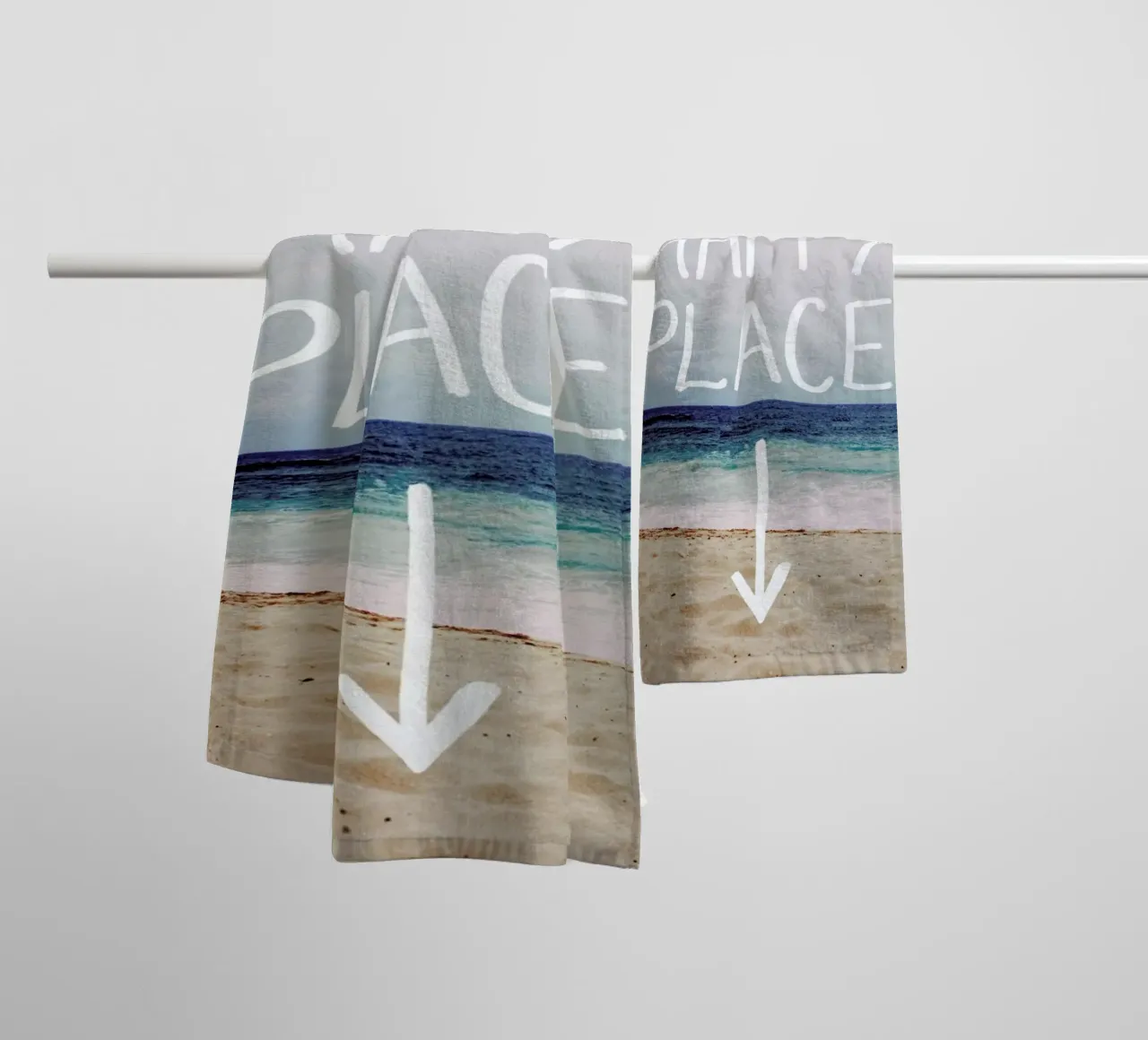 Happy Place towel by Leah Flores