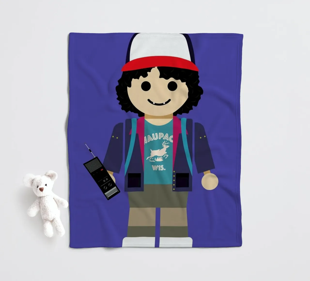 Dustin Toy fleece blanket by Rafa Gomes