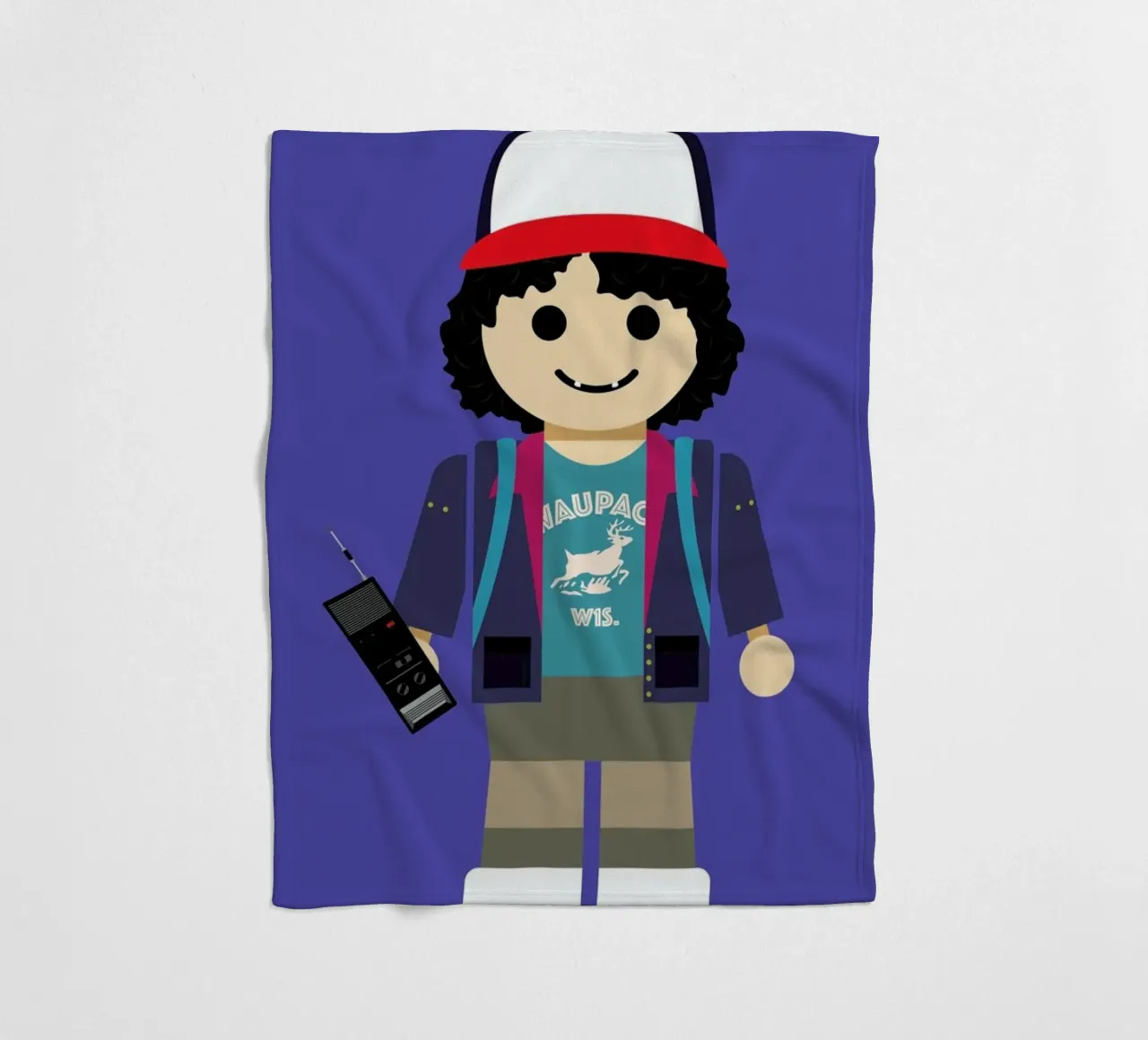 Dustin Toy fleece blanket by Rafa Gomes