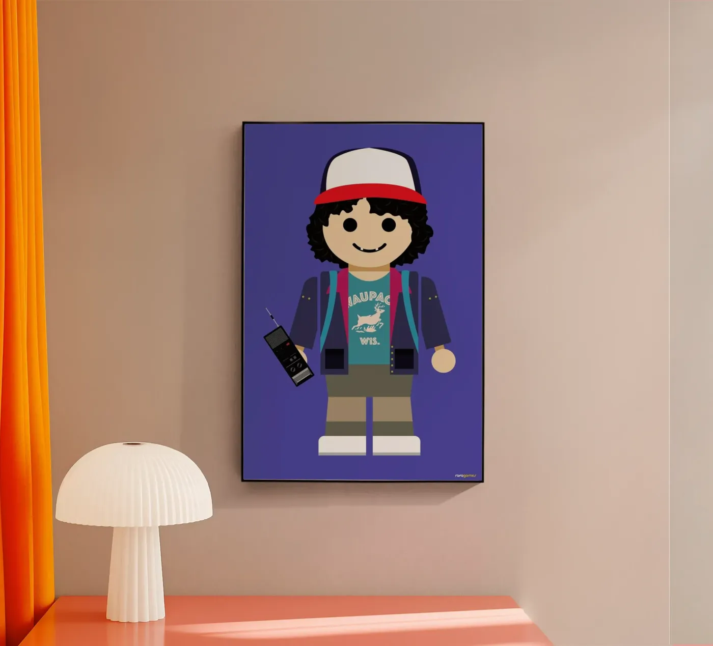 Dustin Toy plexiglass da Rafa Gomes