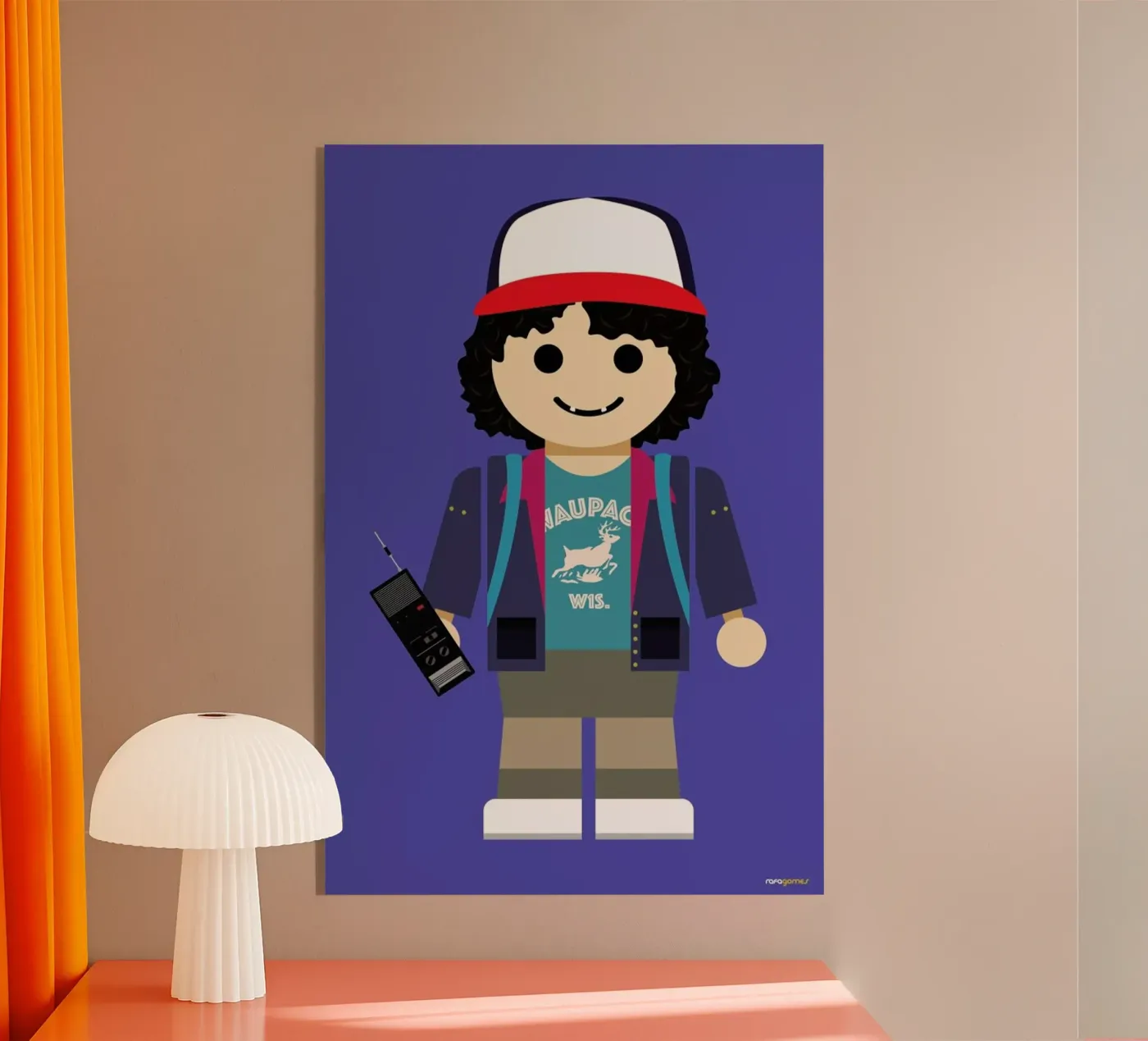 Dustin Toy plexiglass da Rafa Gomes