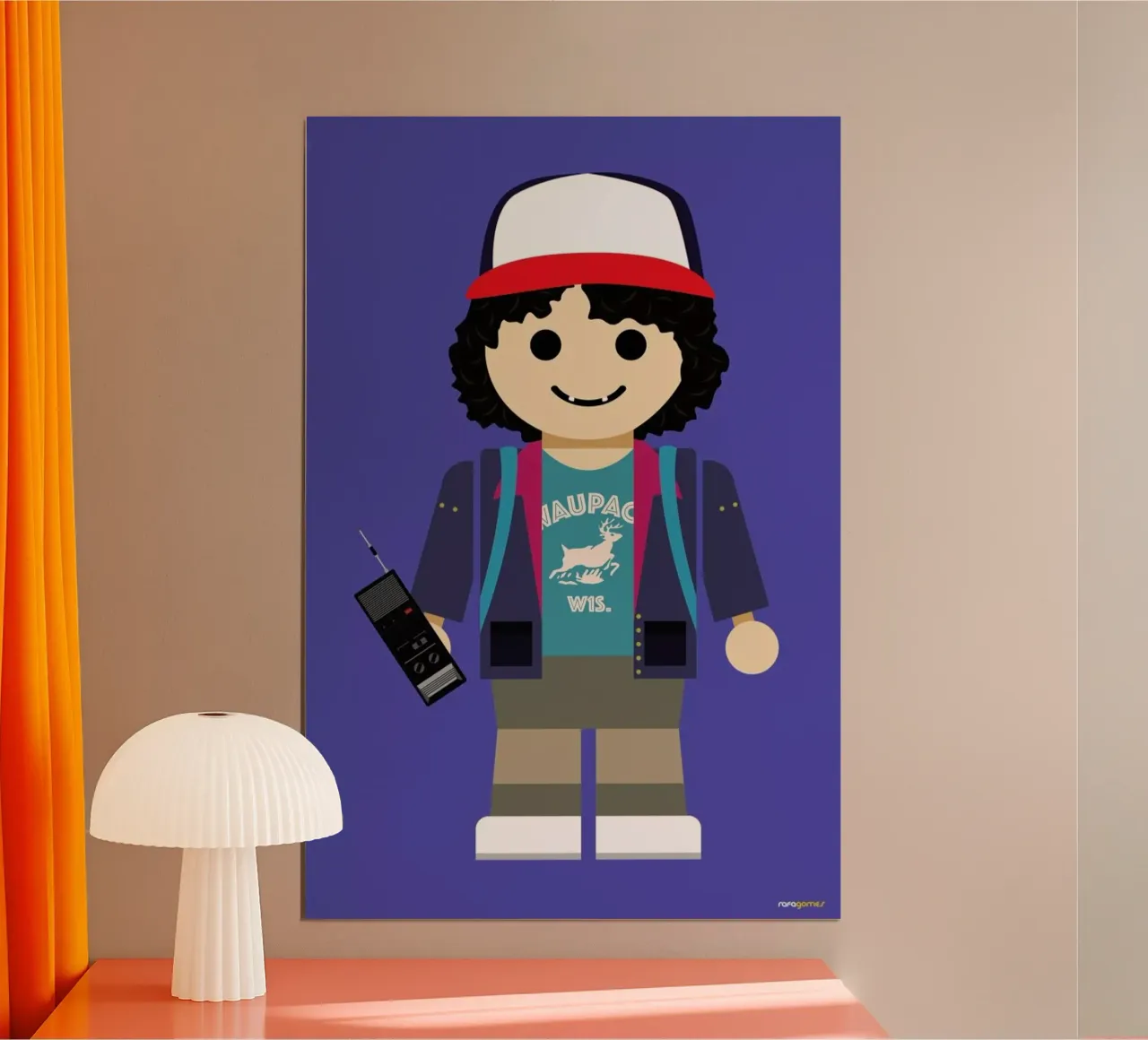 Dustin Toy poster da Rafa Gomes