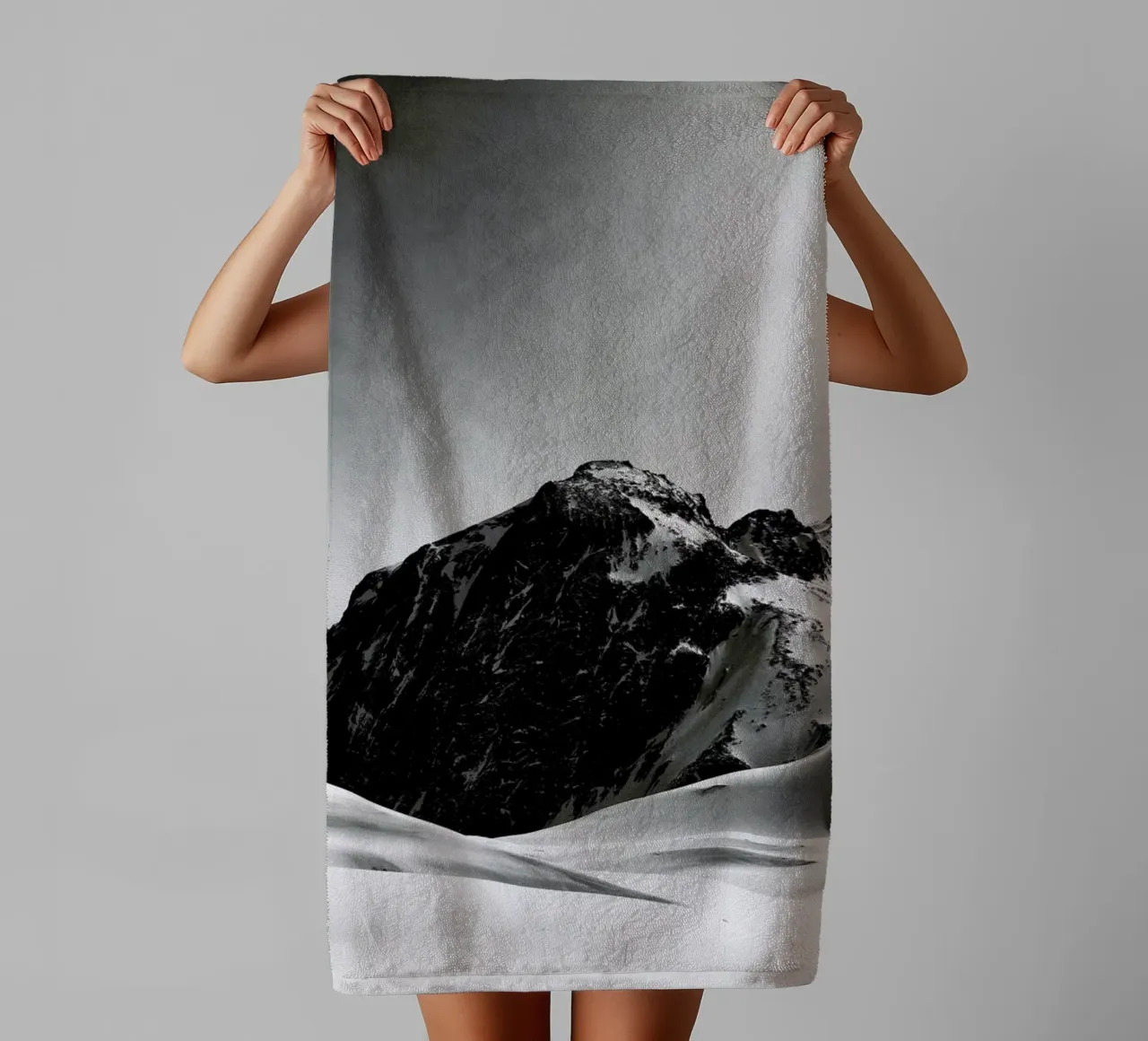 Mountains III towel by Sebastian Hilgetag